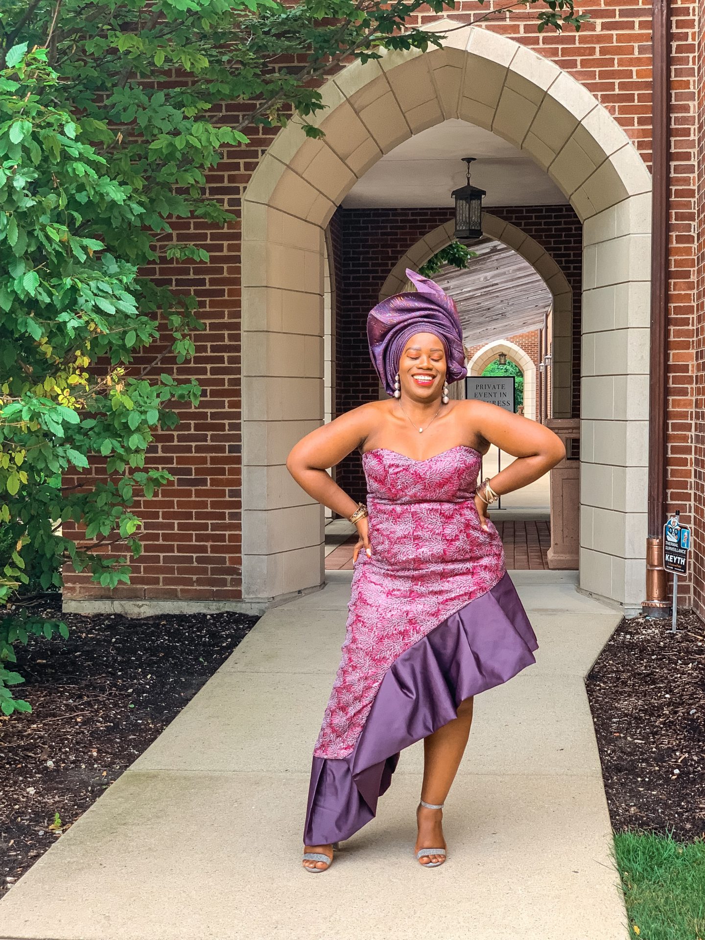 Binja in Nigerian Traditional Asoebi and Gele 4